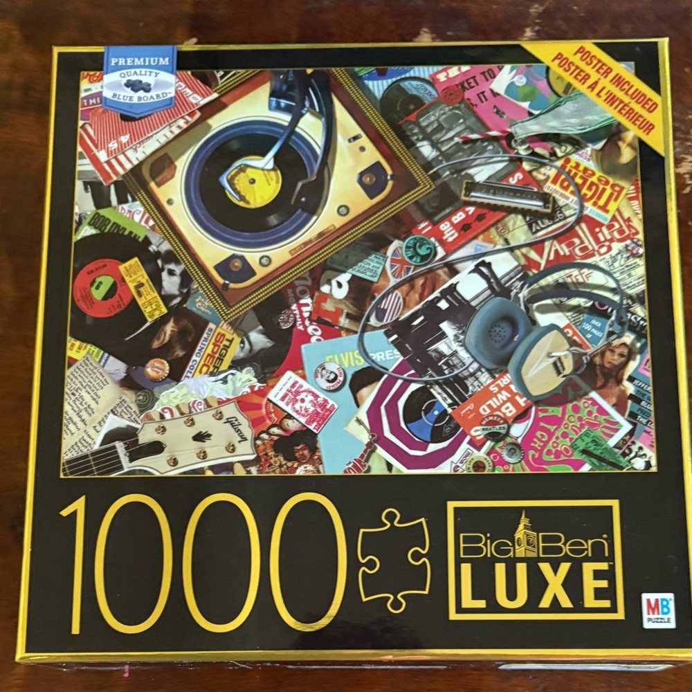 Big Ben Luxe Retro Music Puzzle - 1000 Pieces